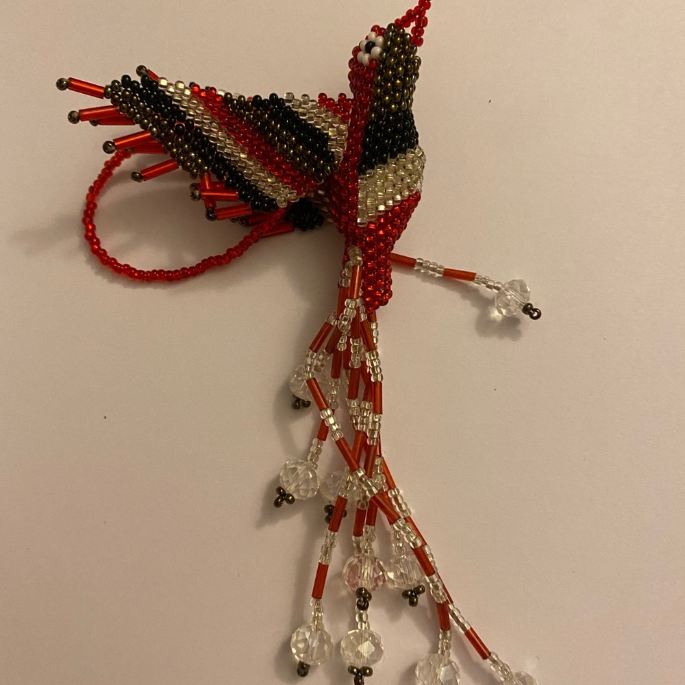 Mayan arts hummingbird keychain